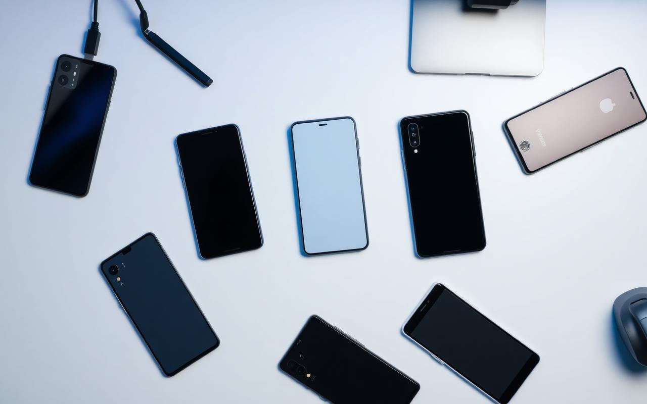 Line-up of Samsung, Tecno, Infinix, Redmi and iPhone smartphones leased by Mobile Hub Technologies
